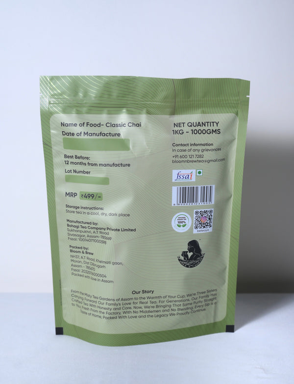 Classic Kadak CTC Chai – 1kg | Strong Assam Breakfast Tea | BETEAYA