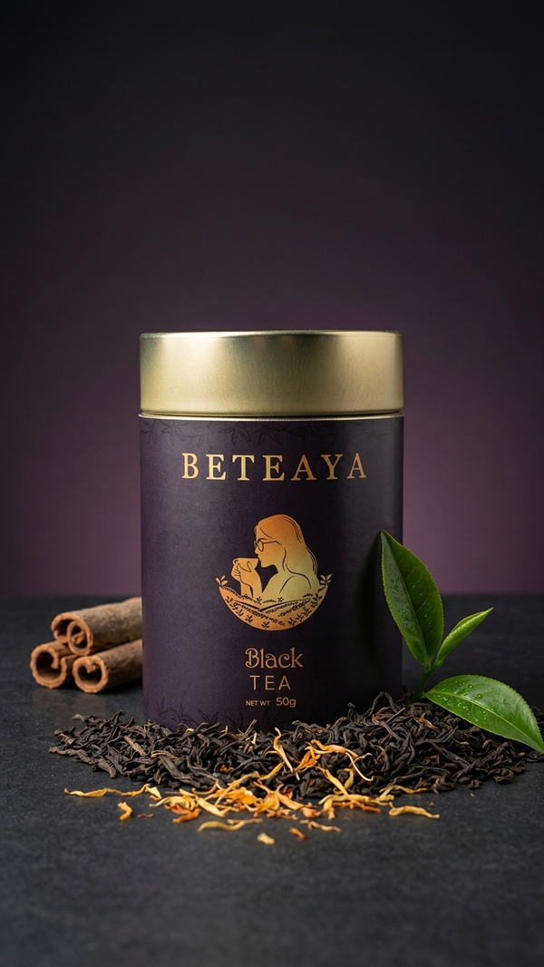Assam Orthodox Black Tea – 50g | Malty, Whole Leaf | BETEAYA