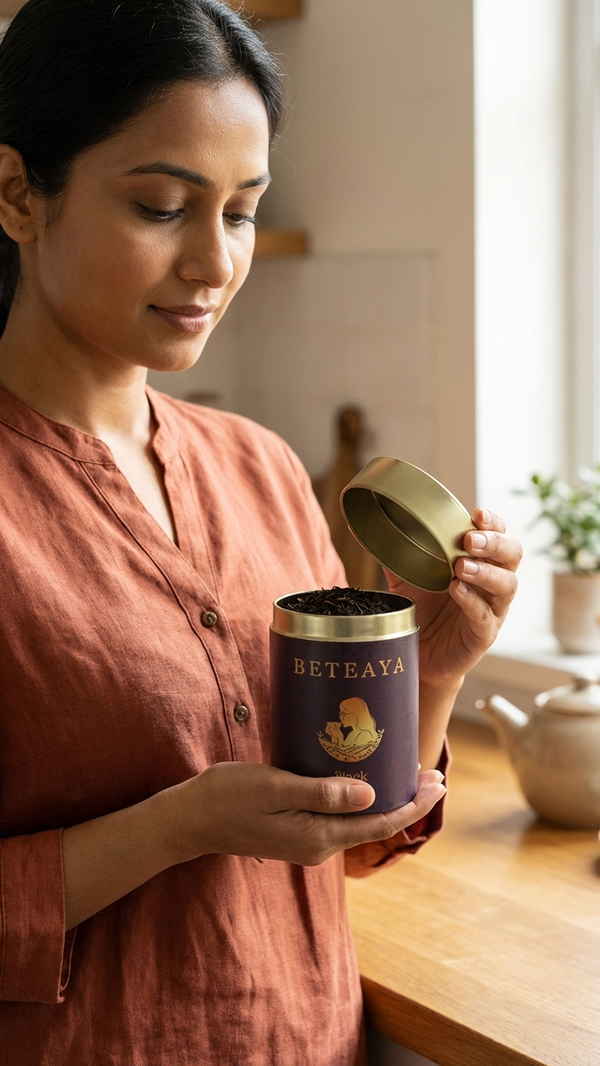 Assam Tea Tasting Box – 4 Blends, 50g Each | BETEAYA | Perfect Tea Gift