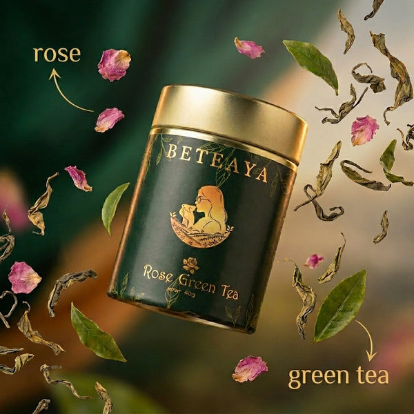 Rose Green Tea | Premium Loose Leaf | BETEAYA