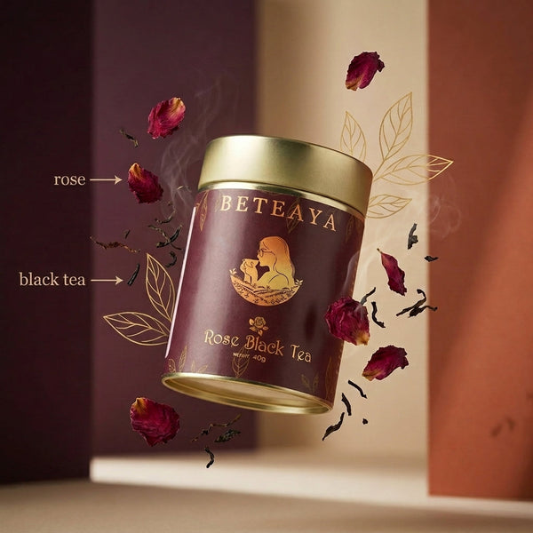Rose Black Tea | Premium Loose Leaf | BETEAYA
